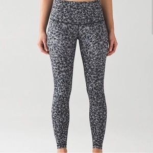 Lululemon feather print leggings
